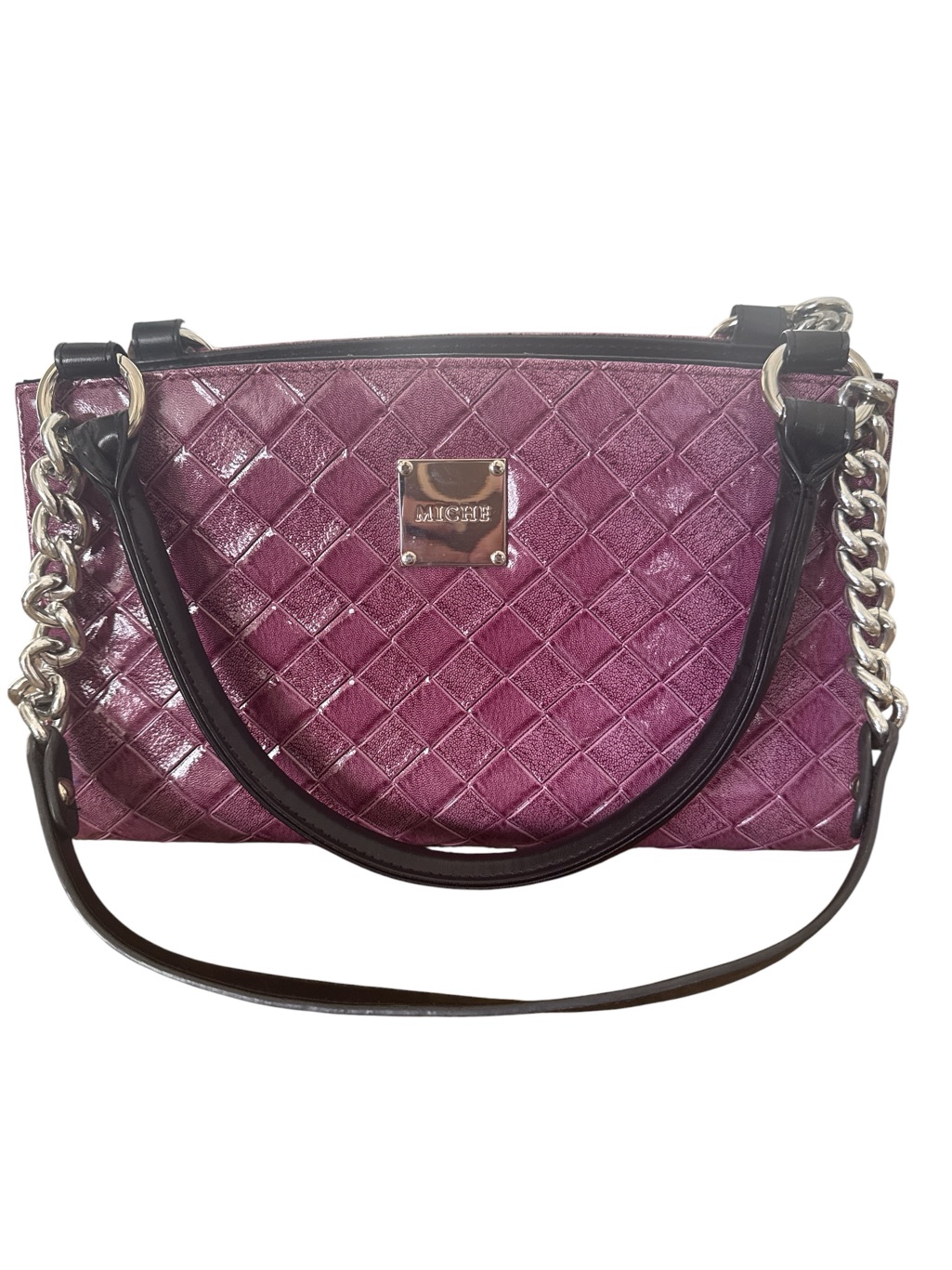 Y2k Miche Shoulder Bag With Chain Handles 3 Magnetic Covers To Make Purses